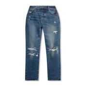 Jeans med slidt effekt