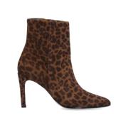 Leopard Print Heeled Boots