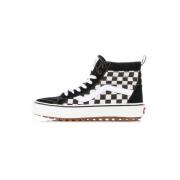 Sort/Hvid Checkerboard Høj Top Sneaker