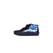 Glow Lightning Black/Blue Mid Reissue Sneaker
