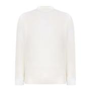 Hvid Merinouldssweater