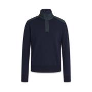 Merino Quarter Zip Jumper med teksturerede nylonpaneler