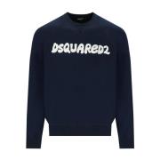 Cool Blå Logo Sweatshirt