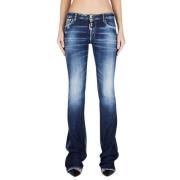 Flare Twiggy Mørk Vask Jeans