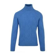 Lysblå Sweaters til Mænd