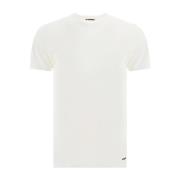 Hvid T-Shirt - Regular Fit - 100% Bomuld