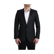 Sort uld enkeltbrystet MARTINI blazer