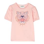 Børns Pink Tiger Head T-shirt
