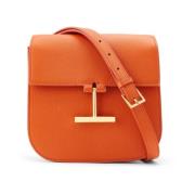 Ny sæson Mini Lædertaske i Orange