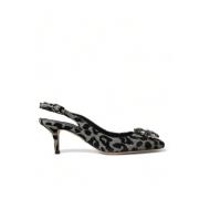 Krystal Leopard Slingback Pumps