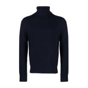 Blå Cashmere Turtleneck Sweater