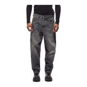 Ripped Tapered Jeans med Ripped Detaljer
