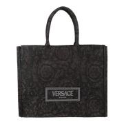 Broderet Jacquard Barocco Tote Taske