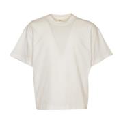 Klassisk Hvid Bomuld T-Shirt til Mænd