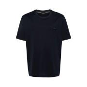 Navy Blue Logo Bomuld T-Shirt