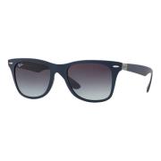 Matte Blue Solbriller med Mørkegrå Shaded Linser