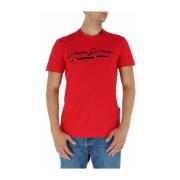 Rød Print T-shirt
