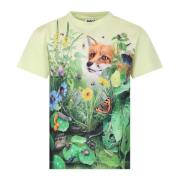 Grøn Blomstret T-Shirt