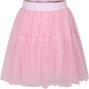 Elegant Pink Nederdel med Flæse Tyl