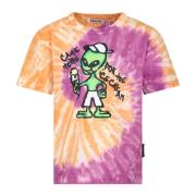 Alien Multifarvet Bomuld T-Shirt