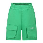 Grønne Sporty Shorts i Bomuld