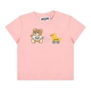 Lyserød Teddybjørn og And T-Shirt