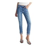 Strækbart bomuldsdenim skinny jeans