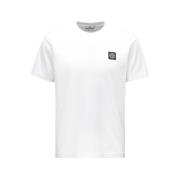 Hvid T-shirt i bomuld