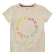 Love Is Love Cirkel Print T-shirt - Hvid Svane