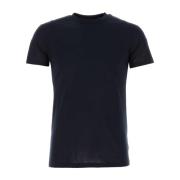 Midnight Blue Silkeblandet T-shirt