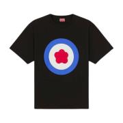 Oversize Target Noir T-shirt