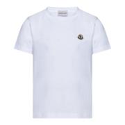 Børn Hvide T-shirts og Polos med Logo Patch