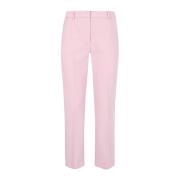 Elegant Pink Polyester og Viskose Bukser