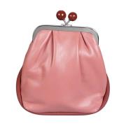 Lille lyserød lædertaske