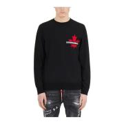 Intarsia Logo Crewneck Sweater