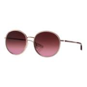 AMORFATI Solbriller i Transparent Pink