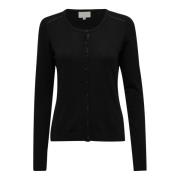 Sort Strik Cardigan Laura MI1358