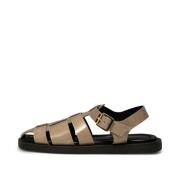 Krista Fisherman High Shine Læder Sandal