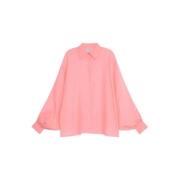 Oversized Voile Bluse
