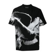 Oversized Pegasus Grafisk T-shirt