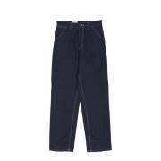 Blå Rigid Simple Pant Streetwear