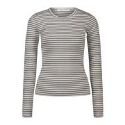 Sofie Schnoor Snos433 Long Sleeve Bluser Snos433 Grey Stripe