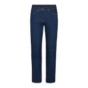 Laurie Amelia Straight Ml Trousers Straight 100747 49501 Dark Blue Denim