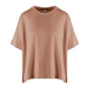 Linned Crew-Neck T-Shirt