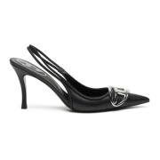 D-Venus SB - Slingback pumps i nappalæder