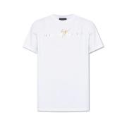Hvid Bomuld Logo T-shirt