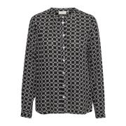 Kaffe Kajaden Ppp Shirt Toppe T-Shirts 10552003 Black/White Geometric Print