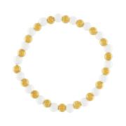 Joy Waterproof Elastic Pearl Mix Bracelet 18K Gold Plating