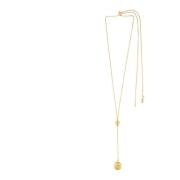 Tabitha Adjustable Ball Necklace Gold Plating
