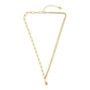 Passion Waterproof Ball Link Necklace 18K Gold Plating